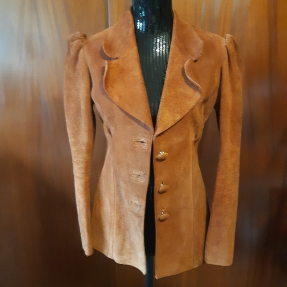 unknown Jackets & Blazers - Vintage 1980s Handmade Leather Jacket